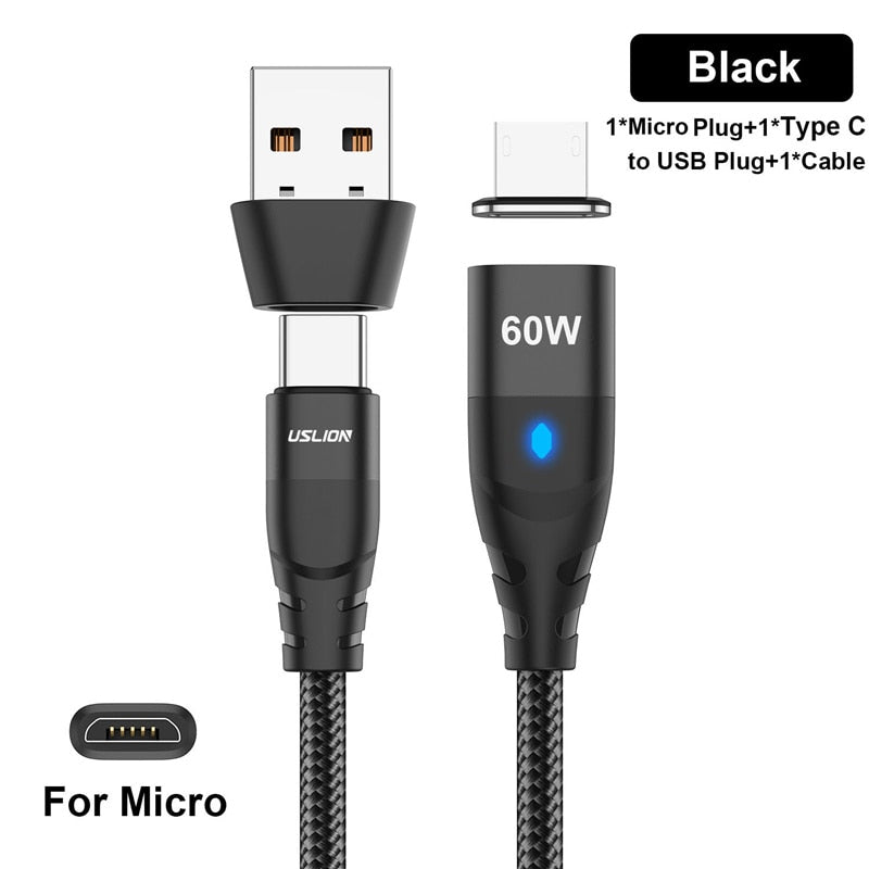 Cabo Usb Tipo C 50cm Curto 3a