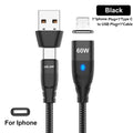 Cabo Usb Tipo C 50cm Curto 3a