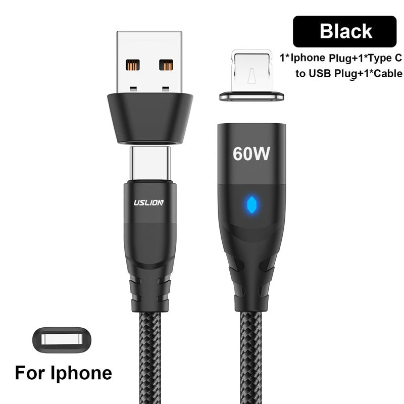 Cabo Usb Tipo C 50cm Curto 3a