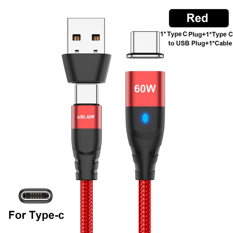 Cabo Usb Tipo C 50cm Curto 3a