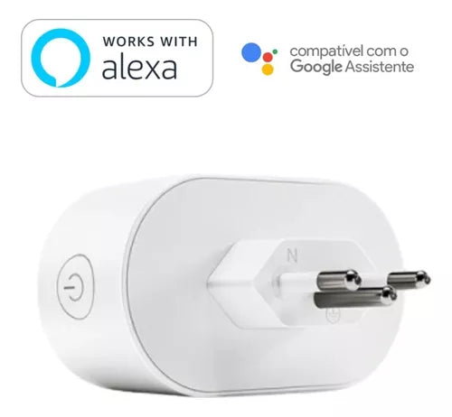 Tomada Inteligente Alexa Google Home Automação - Controle pelo celular