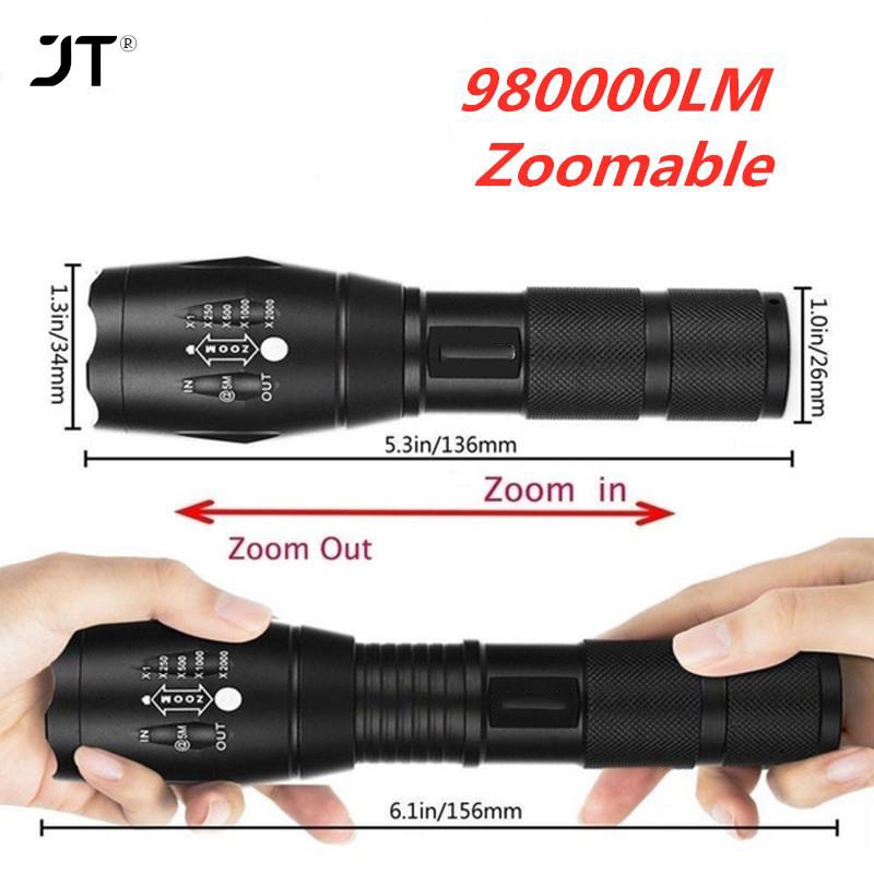 Lanterna Tática Led Xml T6 980.000w Zoom